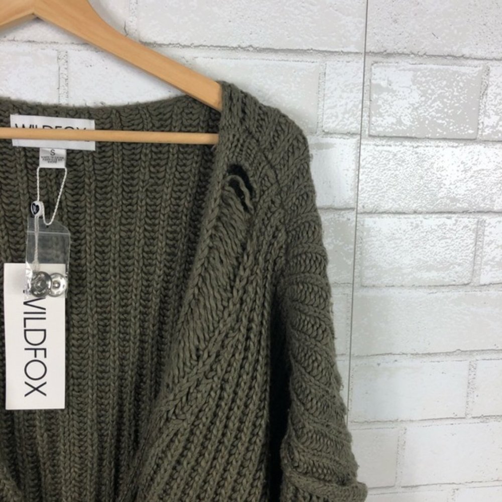 NEW Wildfox Citadel Wrap Cardigan Sweater - Picture 3 of 8